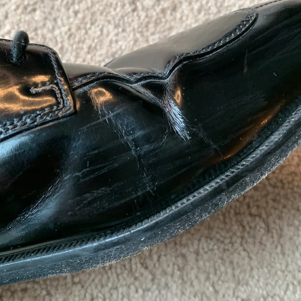 Cole Haan Men's Black Leather Split Toe Oxford Shoes